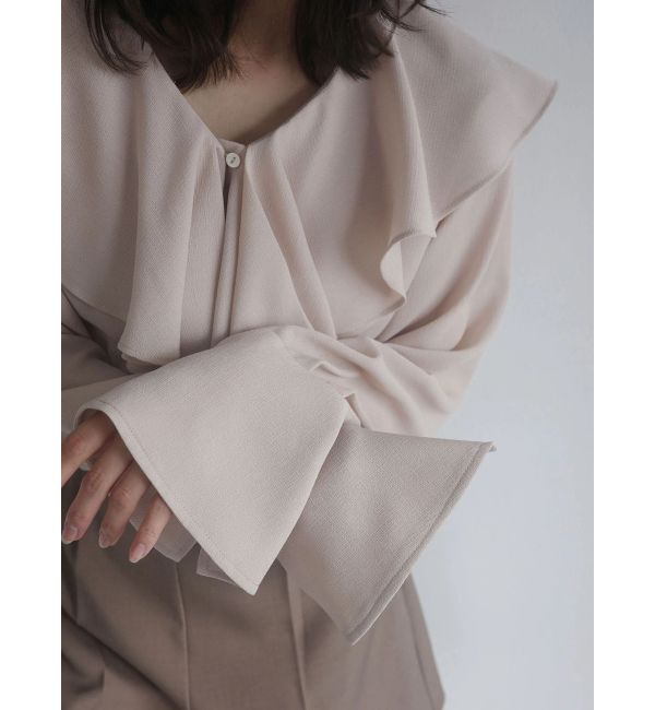 LAGUNAMOON「クレープフリルブラウス」|シャツ・ブラウス|