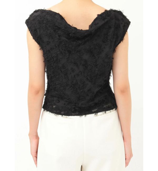 LAGUNAMOON「カットジャガードドレープブラウス」|シャツ・ブラウス|