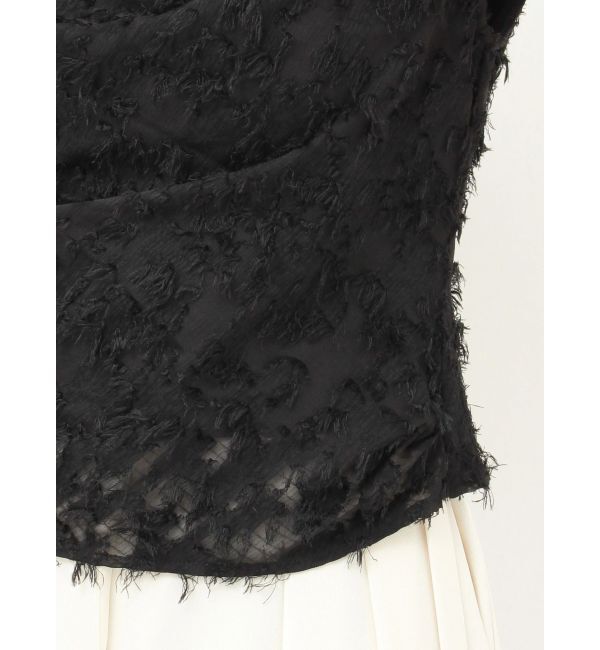 LAGUNAMOON「カットジャガードドレープブラウス」|シャツ・ブラウス|