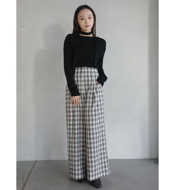 LAGUNAMOON「ドレープボウタイカットトップス」|Tシャツ・カットソー|