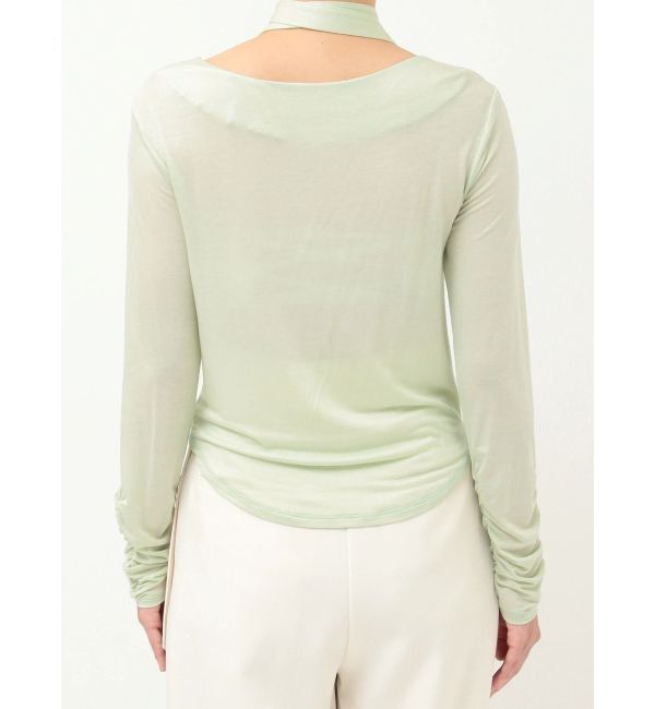 LAGUNAMOON「ドレープボウタイカットトップス」|Tシャツ・カットソー|