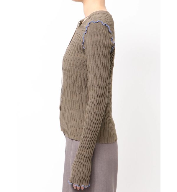 LAGUNAMOON「デザインリブボウタイニットプルオーバー」|ニット・セーター|