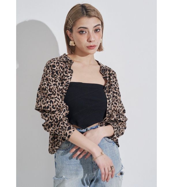 EVRIS「ビスチェSETアニマルショートシャツ」|シャツ・ブラウス|