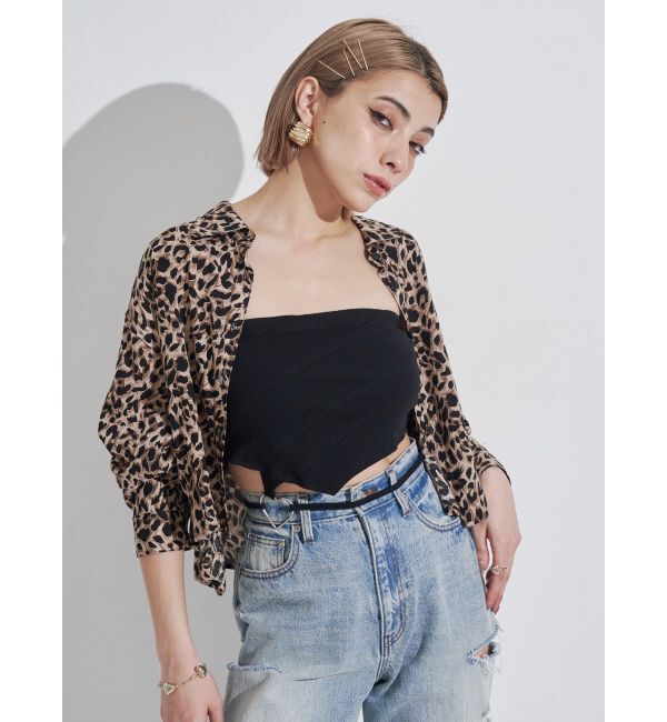 EVRIS「ビスチェSETアニマルショートシャツ」|シャツ・ブラウス|