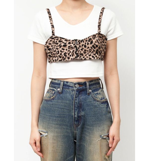 EVRIS「ビスチェSETアニマルショートシャツ」|シャツ・ブラウス|