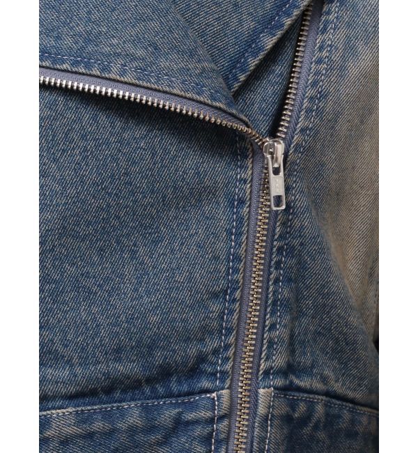 EVRIS「グラデーションデニムショートライダース【セットアップ着用可能】」|デニムジャケット|