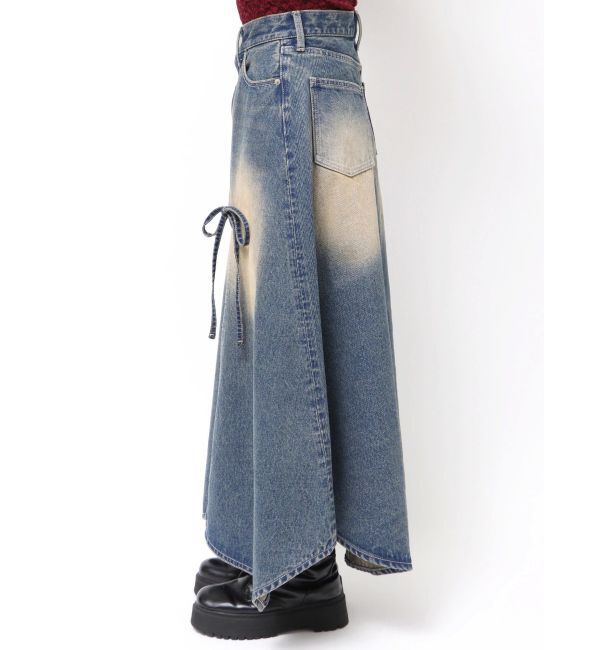 EVRIS「グラデーションスリットロングデニムスカート【セットアップ着用可能】」|スカート|