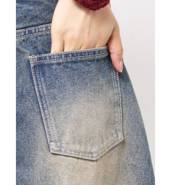 EVRIS「グラデーションスリットロングデニムスカート【セットアップ着用可能】」|スカート|