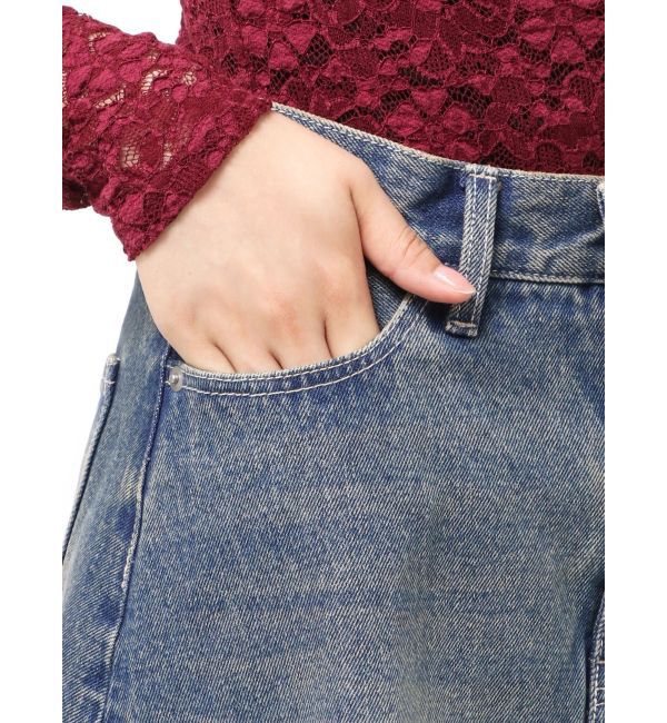 EVRIS「グラデーションスリットロングデニムスカート【セットアップ着用可能】」|スカート|