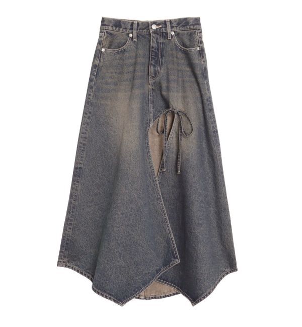 EVRIS「グラデーションスリットロングデニムスカート【セットアップ着用可能】」|スカート|
