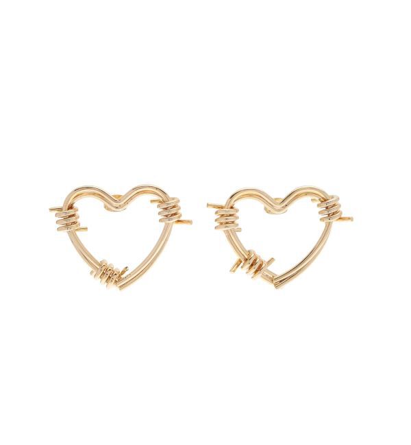 EVRIS「HEART MOTIF HOOP ピアス」|ピアス|