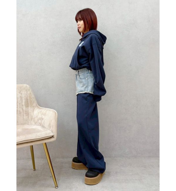 EVRIS「ドッキングスウェットデニムパンツ【セットアップ着用可能】」|デニム|