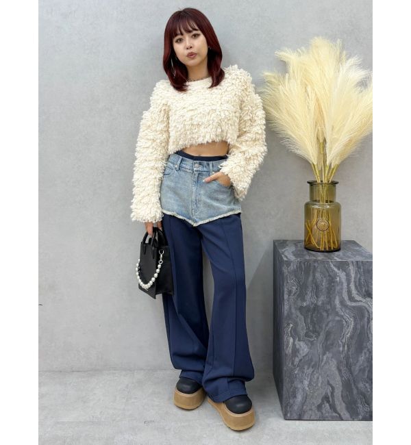 EVRIS「ドッキングスウェットデニムパンツ【セットアップ着用可能】」|デニム|