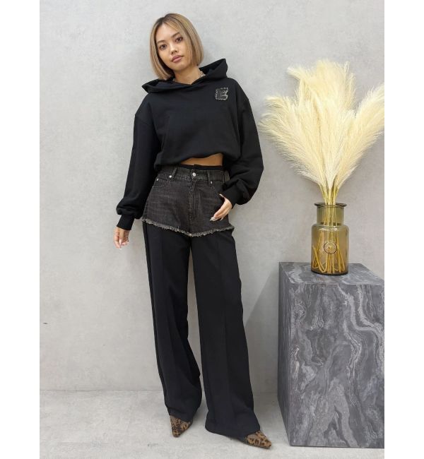 EVRIS「ドッキングスウェットデニムパンツ【セットアップ着用可能】」|デニム|