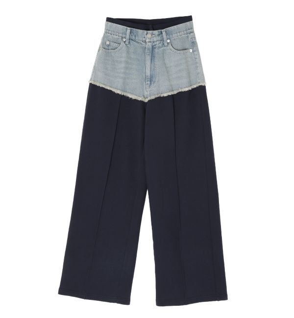 EVRIS「ドッキングスウェットデニムパンツ【セットアップ着用可能】」|デニム|