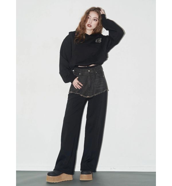 EVRIS「ドッキングスウェットデニムパンツ【セットアップ着用可能】」|デニム|