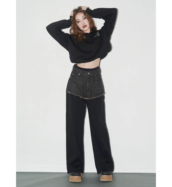 EVRIS「ドッキングスウェットデニムパンツ【セットアップ着用可能】」|デニム|