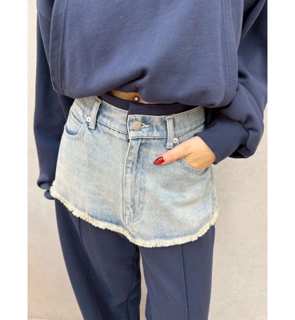 EVRIS「ドッキングスウェットデニムパンツ【セットアップ着用可能】」|デニム|