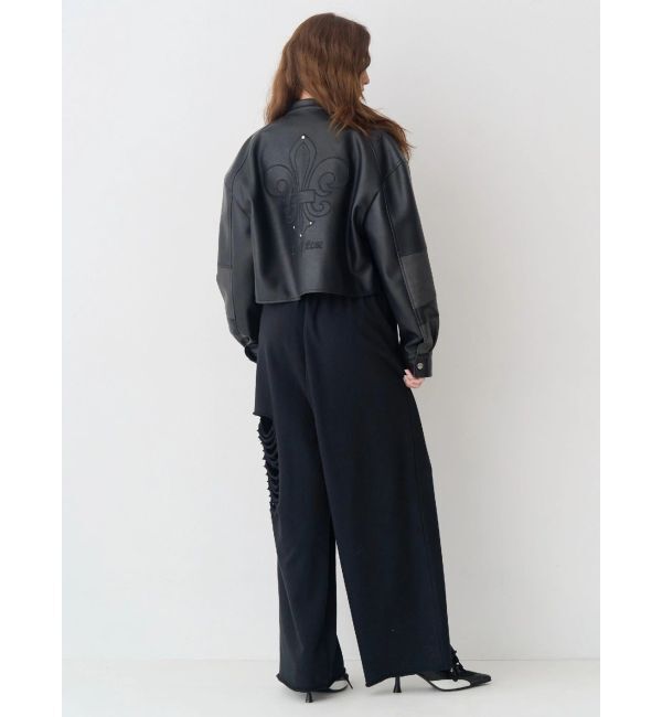 EVRIS「エンブレムドッキングバイカーブルゾン【セットアップ着用可能】」|ブルゾン・スタジャン|