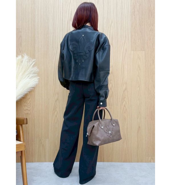 EVRIS「エンブレムドッキングバイカーブルゾン【セットアップ着用可能】」|ブルゾン・スタジャン|