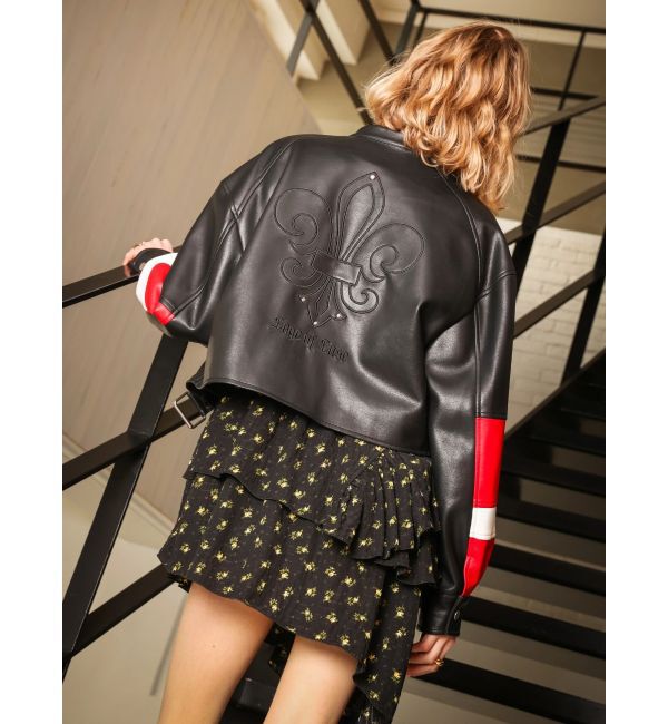 EVRIS「エンブレムドッキングバイカーブルゾン【セットアップ着用可能】」|ブルゾン・スタジャン|