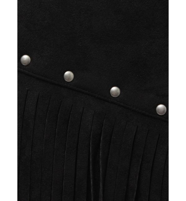 EVRIS「フェイクスウェードフリンジスタッズミニスカート【セットアップ着用可能】」|スカート|