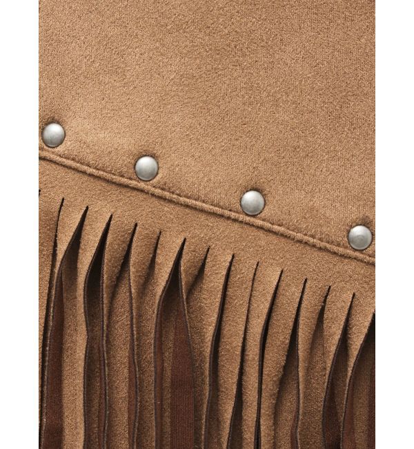 EVRIS「フェイクスウェードフリンジスタッズミニスカート【セットアップ着用可能】」|スカート|