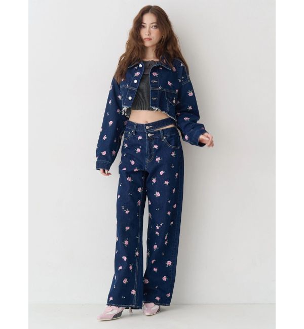 EVRIS「フリルピグメントニットトップス」|ニット・セーター|