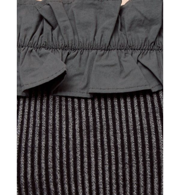 EVRIS「フリルピグメントニットトップス」|ニット・セーター|