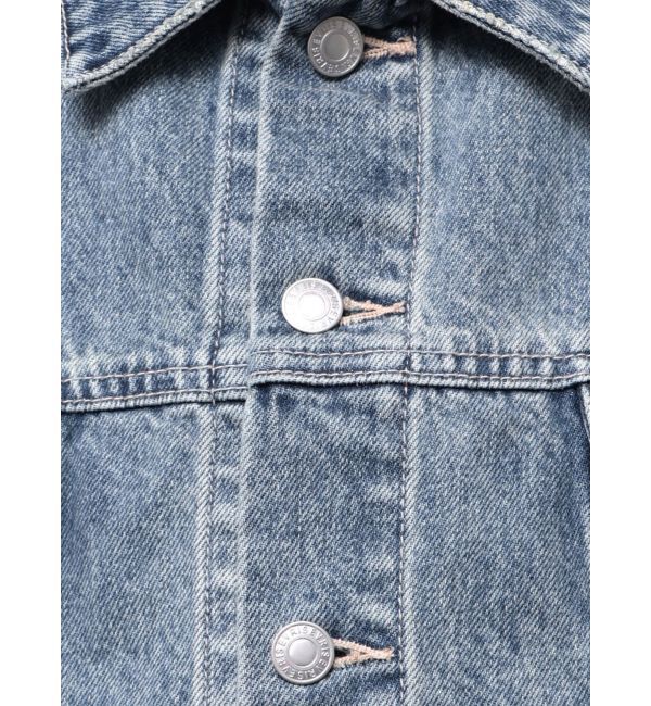 EVRIS「ヴィンテージライクカラーデニムブルゾン【セットアップ着用可能】」|デニムジャケット|