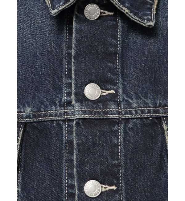 EVRIS「ヴィンテージライクカラーデニムブルゾン【セットアップ着用可能】」|デニムジャケット|