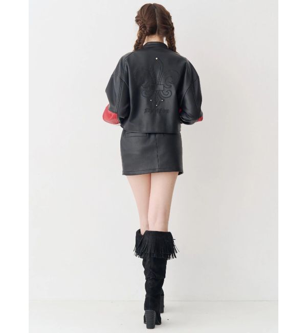 EVRIS「フェイクレザーベルトミニスカート【セットアップ着用可能】」|スカート|