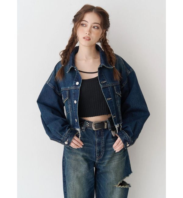 EVRIS「カットアウトワイドデニムパンツ【セットアップ着用可能】」|デニム|