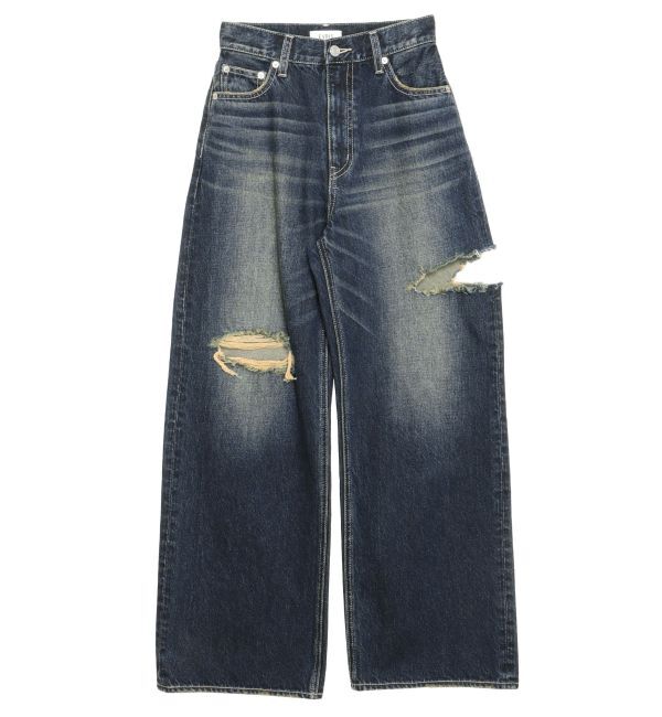 EVRIS「カットアウトワイドデニムパンツ【セットアップ着用可能】」|デニム|