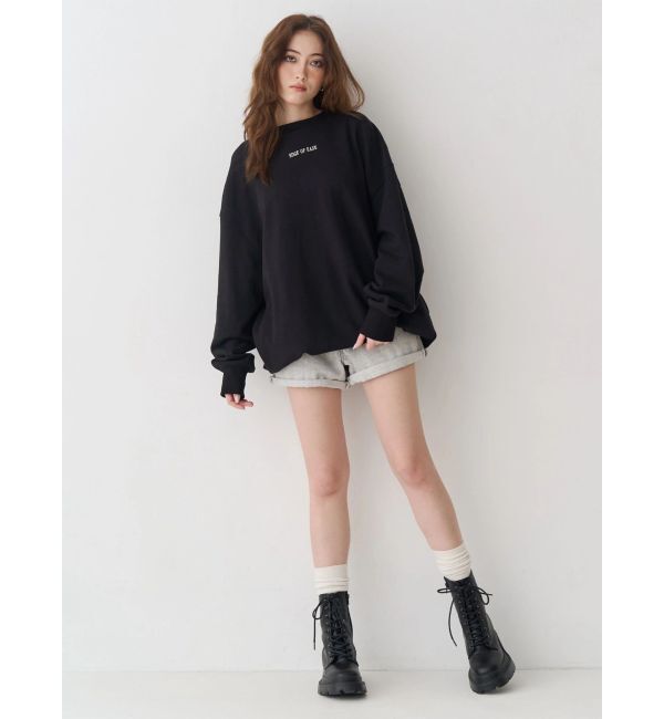 EVRIS「ヴィンテージライクカラーショートデニムパンツ【セットアップ着用可能】」|デニム|