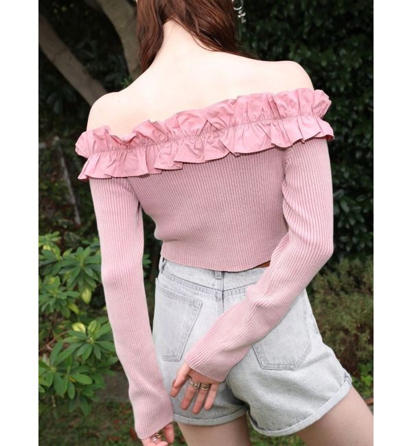 EVRIS「ヴィンテージライクカラーショートデニムパンツ【セットアップ着用可能】」|デニム|