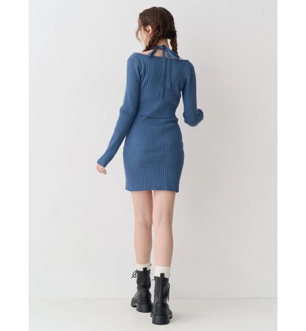 EVRIS「レイヤードホルターネックミニワンピース」|ワンピース|