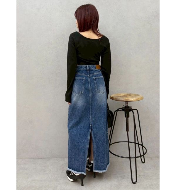 EVRIS「ストラップデザインリブニットトップス」|ニット・セーター|