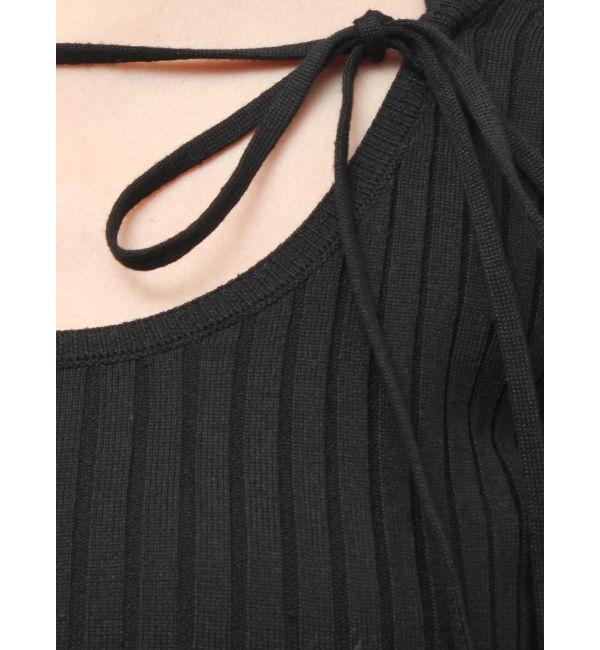 EVRIS「ストラップデザインリブニットトップス」|ニット・セーター|