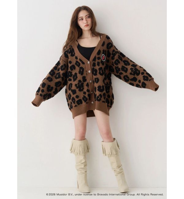 EVRIS「【ザ・ローリング・ストーンズ】Vネックカーディガン」|カーディガン|