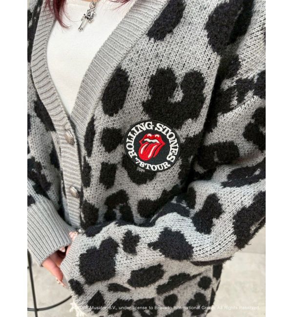 EVRIS「【ザ・ローリング・ストーンズ】Vネックカーディガン」|カーディガン|