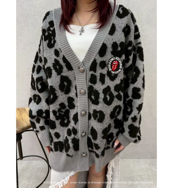 EVRIS「【ザ・ローリング・ストーンズ】Vネックカーディガン」|カーディガン|