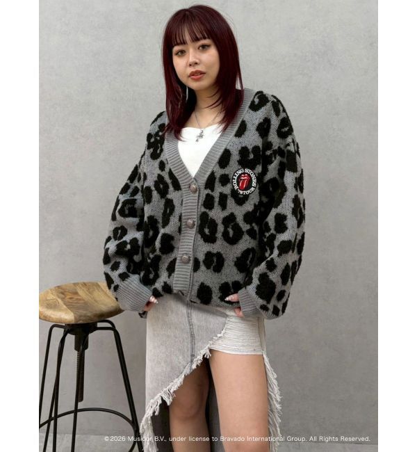 EVRIS「【ザ・ローリング・ストーンズ】Vネックカーディガン」|カーディガン|