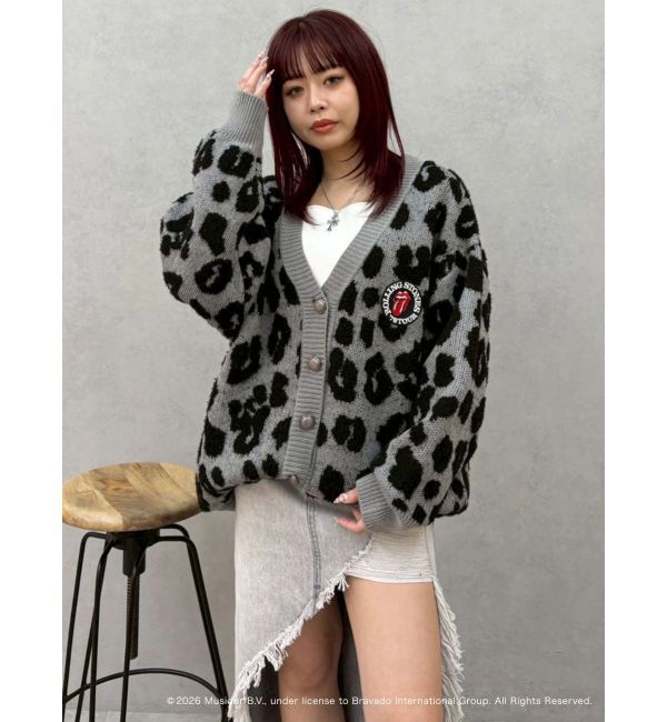 EVRIS「【ザ・ローリング・ストーンズ】Vネックカーディガン」|カーディガン|