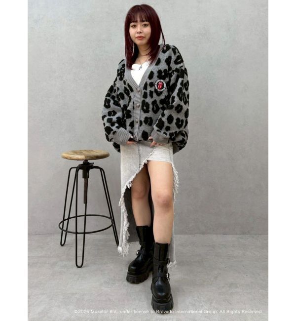 EVRIS「【ザ・ローリング・ストーンズ】Vネックカーディガン」|カーディガン|