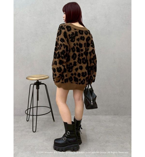 EVRIS「【ザ・ローリング・ストーンズ】Vネックカーディガン」|カーディガン|