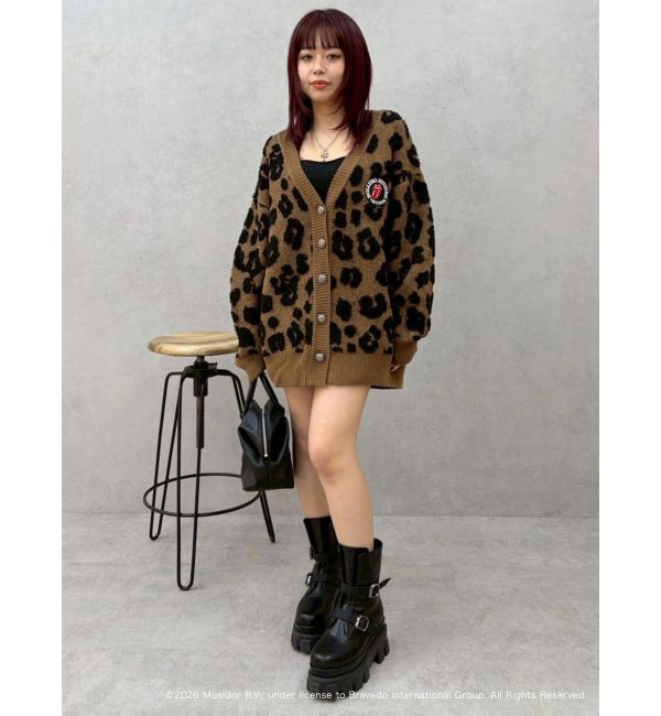 EVRIS「【ザ・ローリング・ストーンズ】Vネックカーディガン」|カーディガン|