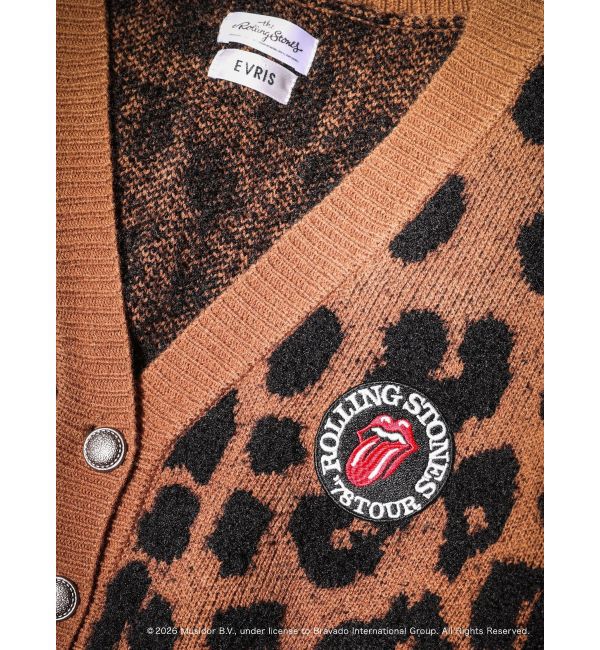 EVRIS「【ザ・ローリング・ストーンズ】Vネックカーディガン」|カーディガン|