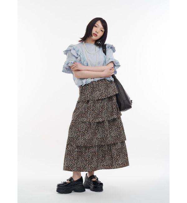 jouetie「フリルドッキングルーズTシャツ」|Tシャツ・カットソー|