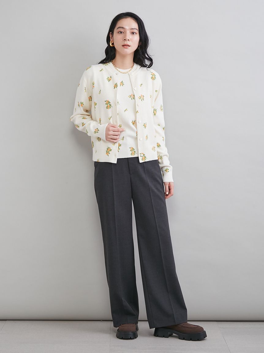 Mila Owen「フラワープリントアンサンブルカーディガン」|カーディガン|